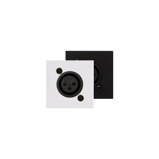 Caymon CP45XLF, XLR Hun - Hvit Tilkoblingspanel for XLR 45*45mm
